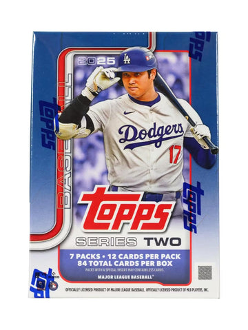 2025 Topps Series 2 Baseball Trading Card Blaster Box (Look for Retail limited availability Holo Base Card Parallels)