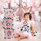 Holy Cow Im One First Birthday Decorations Girl, One Balloon Boxes With Cow And Pink Balloons, One Blocks For Cow Farm Western T