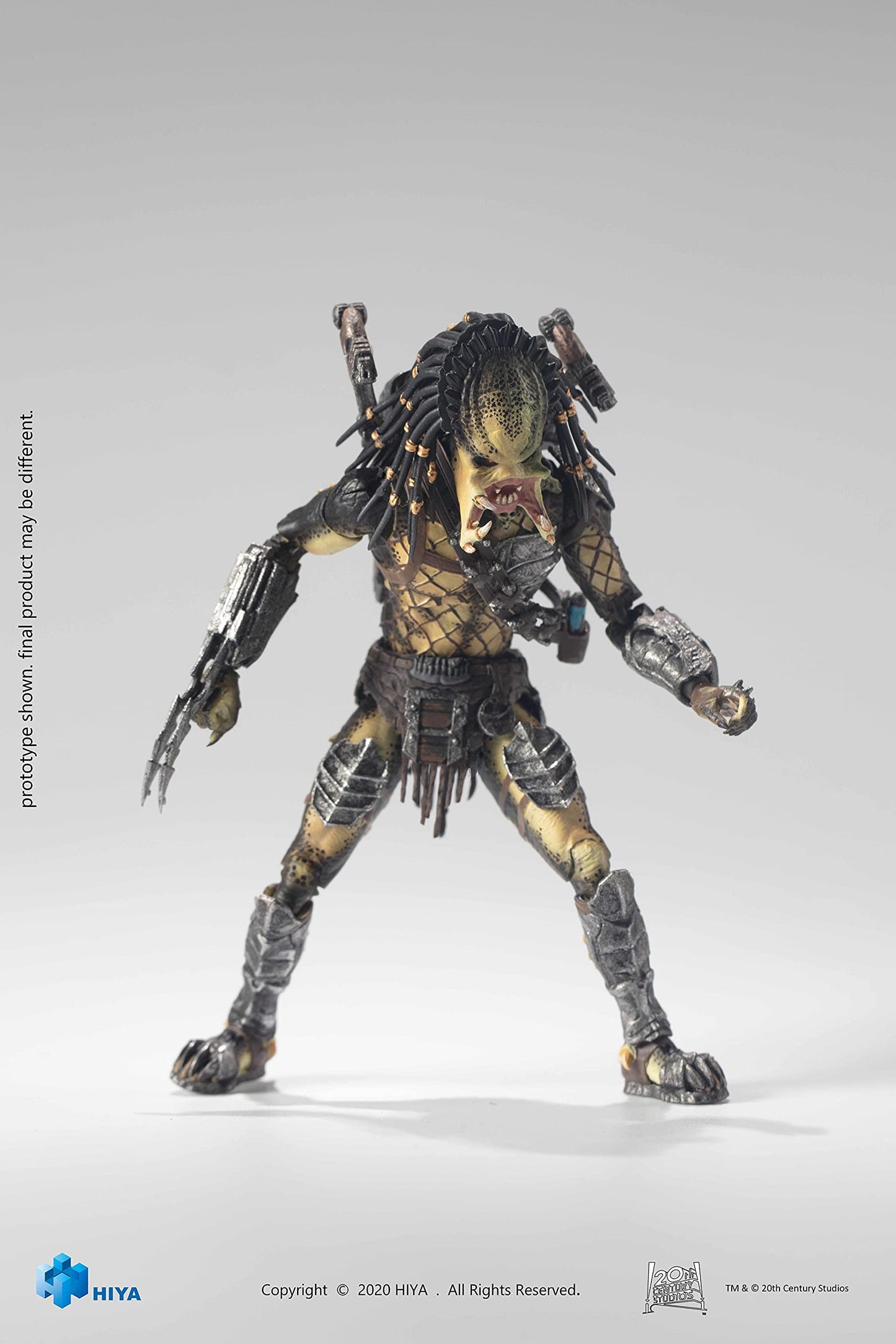 Hiya Toys Alien Vs. Predator 2: Unmasked Wolf Predator 1:18 Scale Action Figure, Multicolor