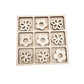 Nature Themed Tic Tac Toe Board Game, 5x5 inches Unfinished Wood DIY Painting Craft Kit for Kids with Wooden AVTRBoutique (Flowe