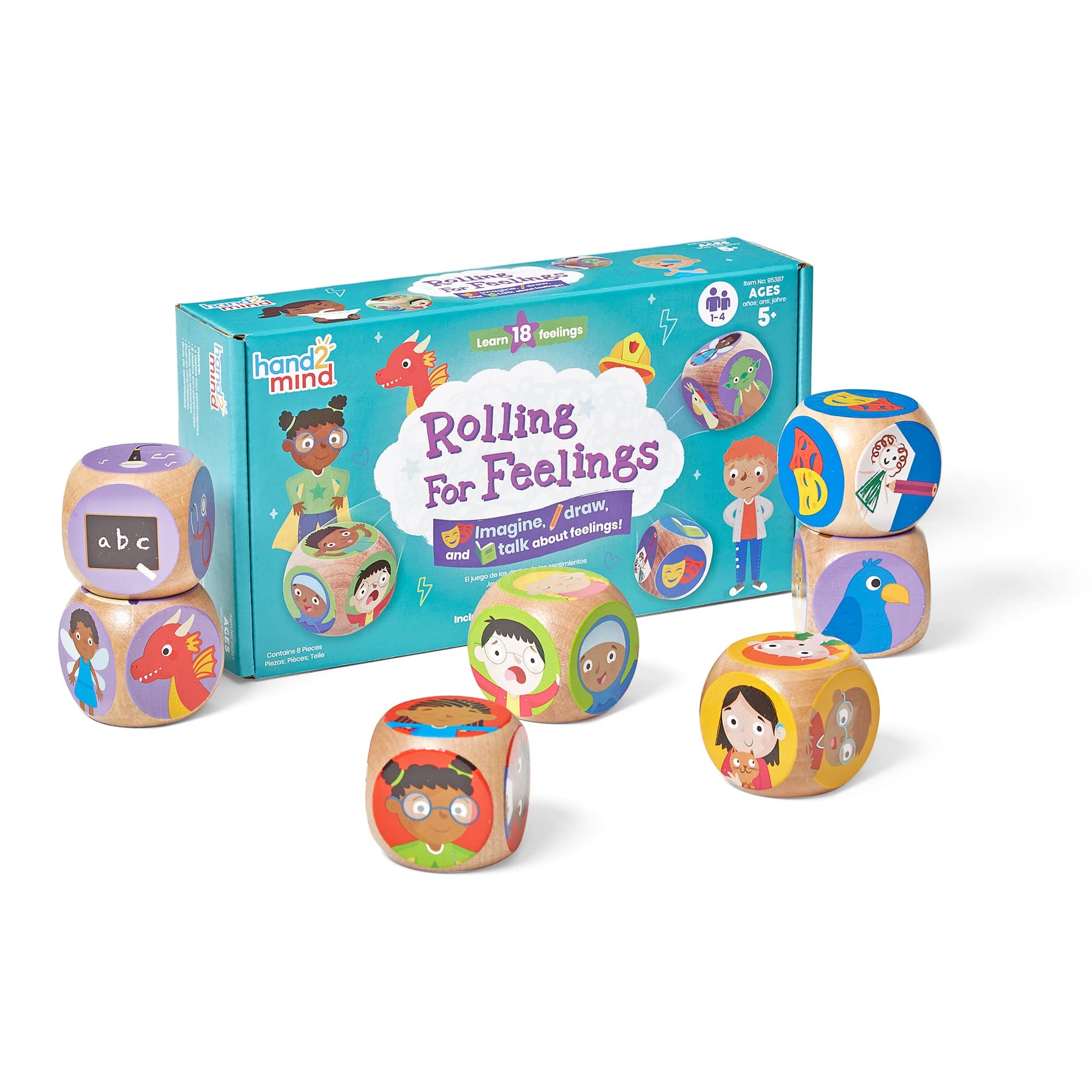 Hand2Mind Rolling For Feelings Dice Game, Therapy Games, Play Therapy Toys, Social Emotional Learning, Emotional Regulation For Kids, Social Skills Activities For Kids, School Counselor Supplies