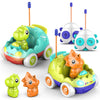 Remote Control Car for Toddlers, Toddler Toys for 18+Months RC Cars with LED Lights & Music, Dinosaur Toys for Kids 2 3 4 5 Year