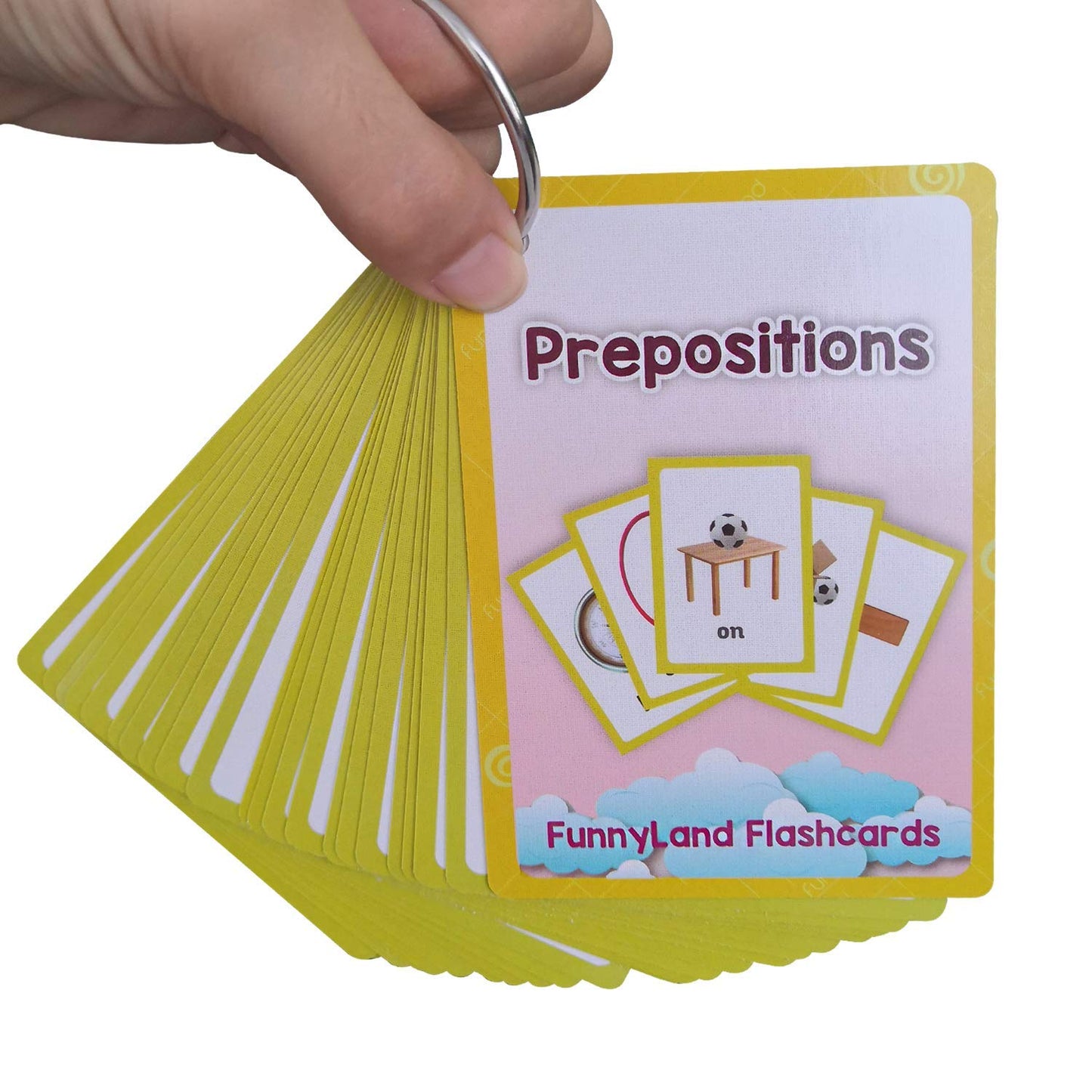24PCS/Set Prepositions Kids Gifts English Flash Cards Pocket Card Educational Learning Baby Toys for Children Pre-Kindergarten