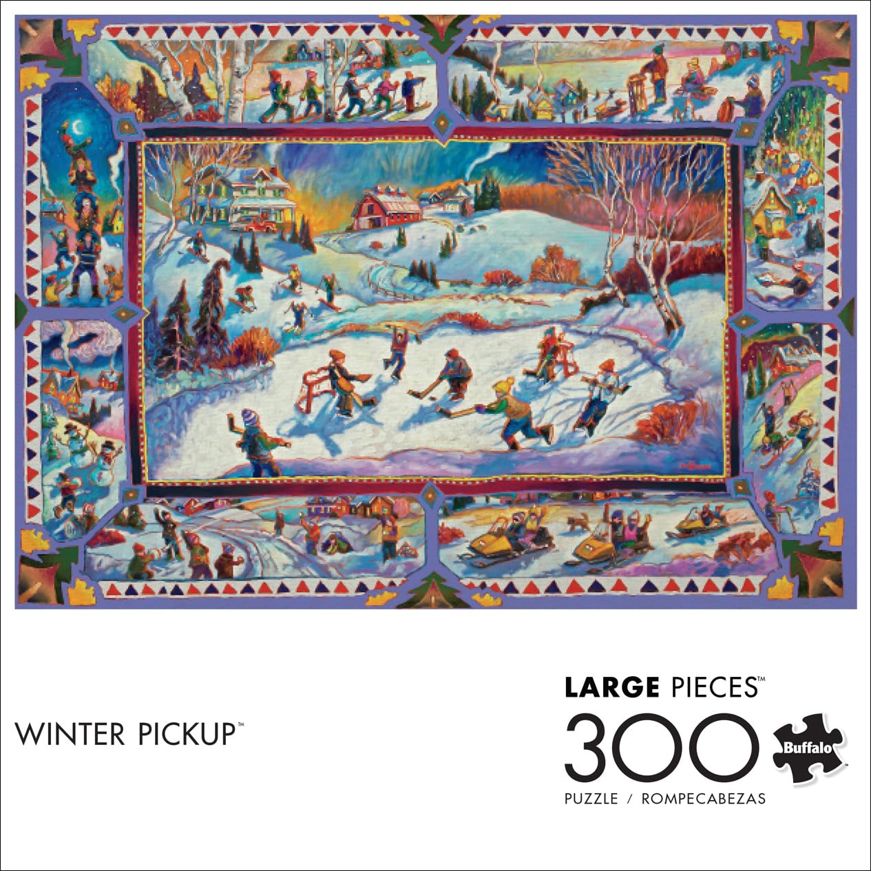 Buffalo Games - John H Burrow - Winter Pickup - 300 Piece Jigsaw Puzzle For Adults - Challenging Puzzle Perfect For Game Nights - Finished Size Is 21.25 X 15.00