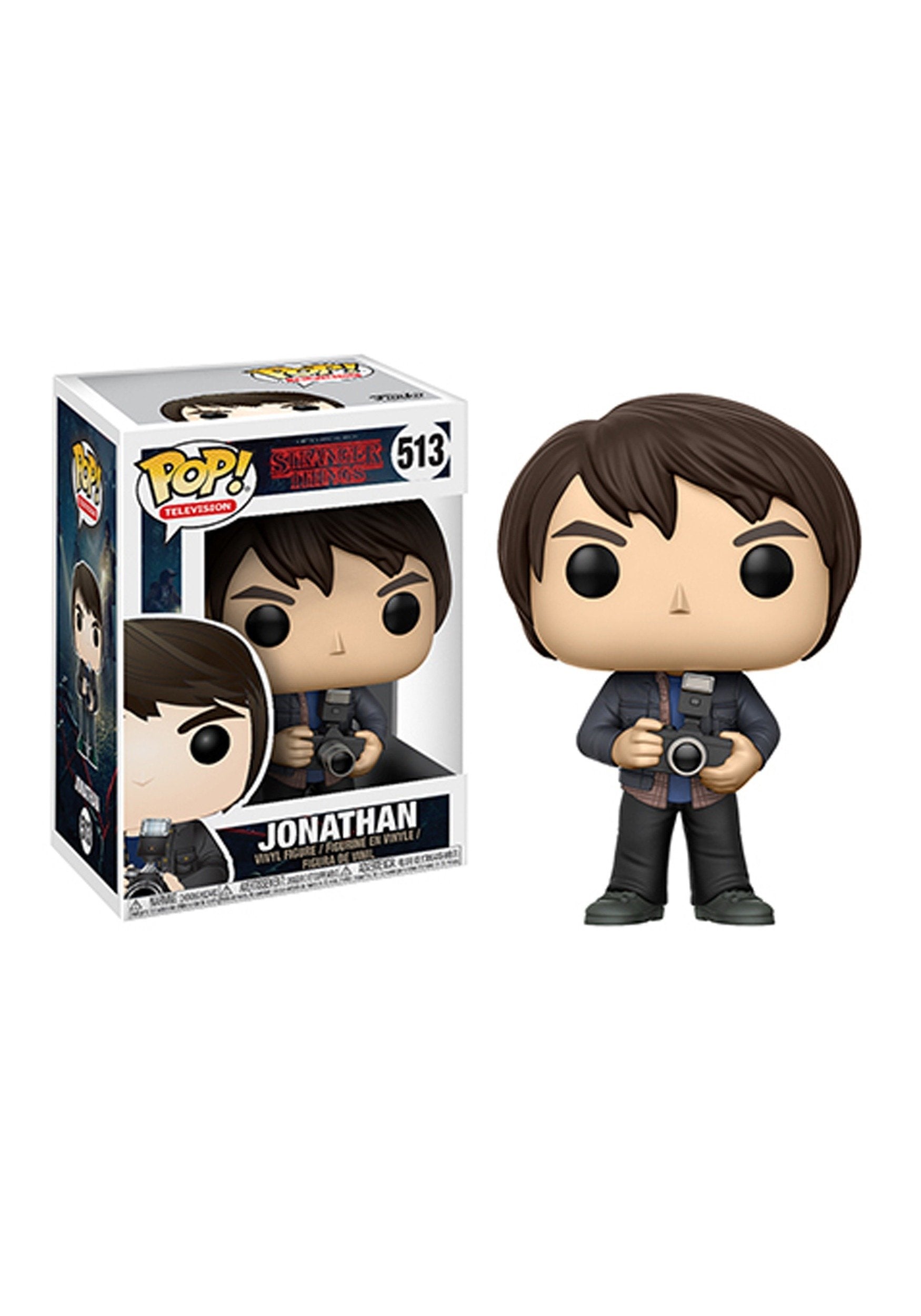 Funko Pop Television: Stranger Things - Jonathan With Camera Collectible Figure