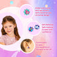 AUGSUN Sticker Earrings, 240 Pieces Stick on Earring for Girls Self-Adhesive Sticky Earrings 3D Glitter Craft Crystal Stickers
