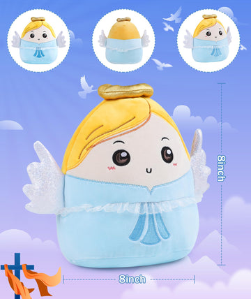 Leyoha Pastor Appreciation Gifts For Women - Cute Angel Plush Religious Gifts, Thank You Thanksgiving Gifts For Women Mom Teache