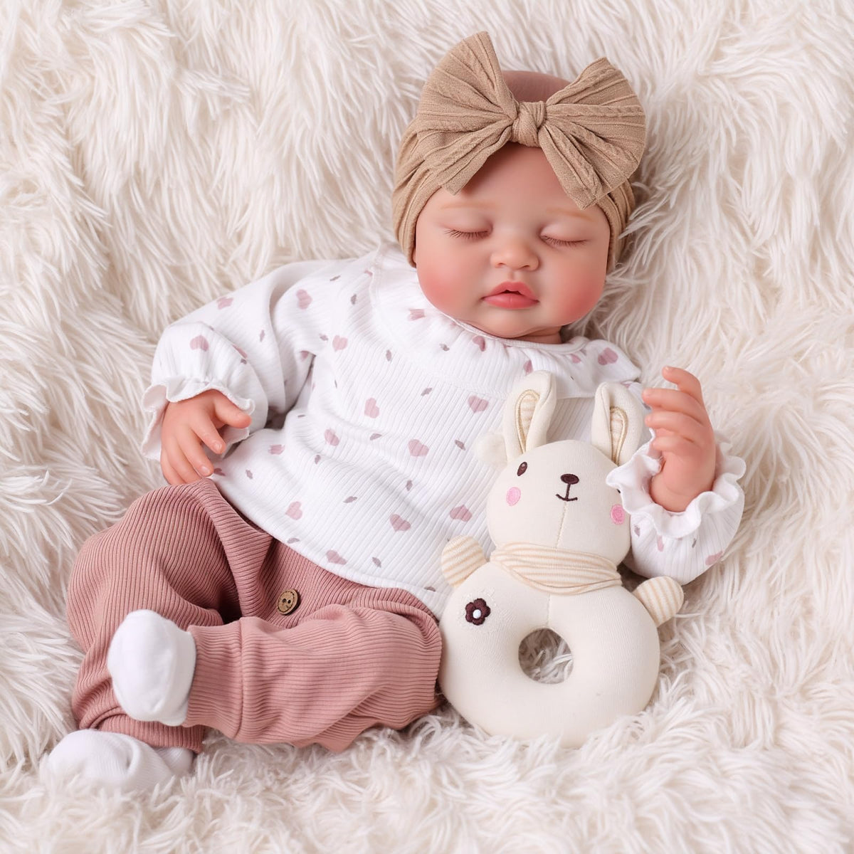 BABESIDE Real Life Reborn Baby Dolls, 17 Inch Soft Body Realistic Baby Doll