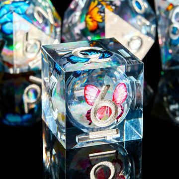 Liquid Core Dice Set Dungeons and Dragons D&D, Polyhedron DND Resin dice Set, Used for Role-Playing dice Magic Pathfinder Game D
