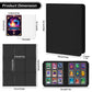 WITHYU Toploader Binder 9 Pocket for 3x4 Rigid Cards  Holds 360 Pockets with 20 Toploaders Included  Trading Card Binder Album for TCG MTG Sports Collection (Black)