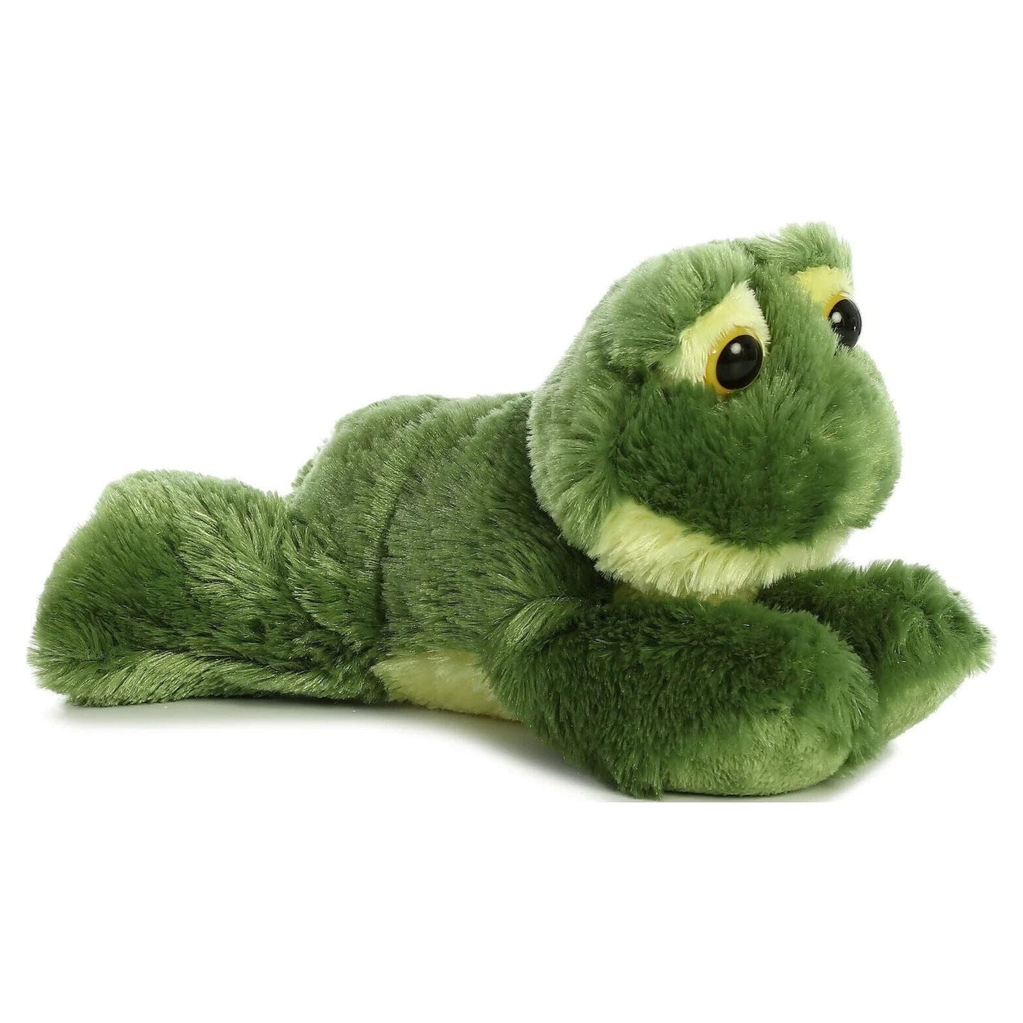 Aurora® Adorable Mini Flopsie™ Frolick Frog Stuffed Animal - Playful Ease - Timeless Companions - Green 8 Inches