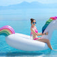 Jasonwell Giant Inflatable Unicorn Pool Float Floatie Ride On With Fast Valves Large Rideable Blow Up Summer Beach Swimming Pool Party Lounge Raft Decorations Toys Kids Adults