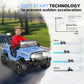 Hikole Kids Ride On Car Truck, 12 Volt Kids Electric Jeeps With Remote, Battery Powered Cars For Kids, 3 Speeds, Music Bluetooth, Safty Belts, Led Lights, Idea Gifts For Boys, Slate Blue