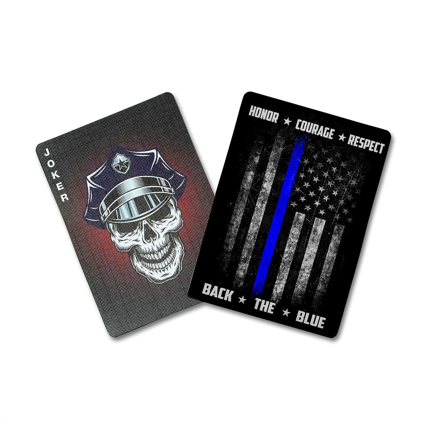 Military Gift Shop Police Officer Playing Cards - Unique Graphics - enhanced Quality - Police Officer Gifts for Men or Women | Disabled USMC Vet Owned Small Business