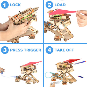 Smartivity 2In1 Hydraulic Airplanes & Darts Launcher Stem Toy For Kids Ages 6-14 Years I Cool Birthday Gifts For Boys & Girls | Diy Science Stem Kit For 6, 8,10,12,14 Years I Engineering Game