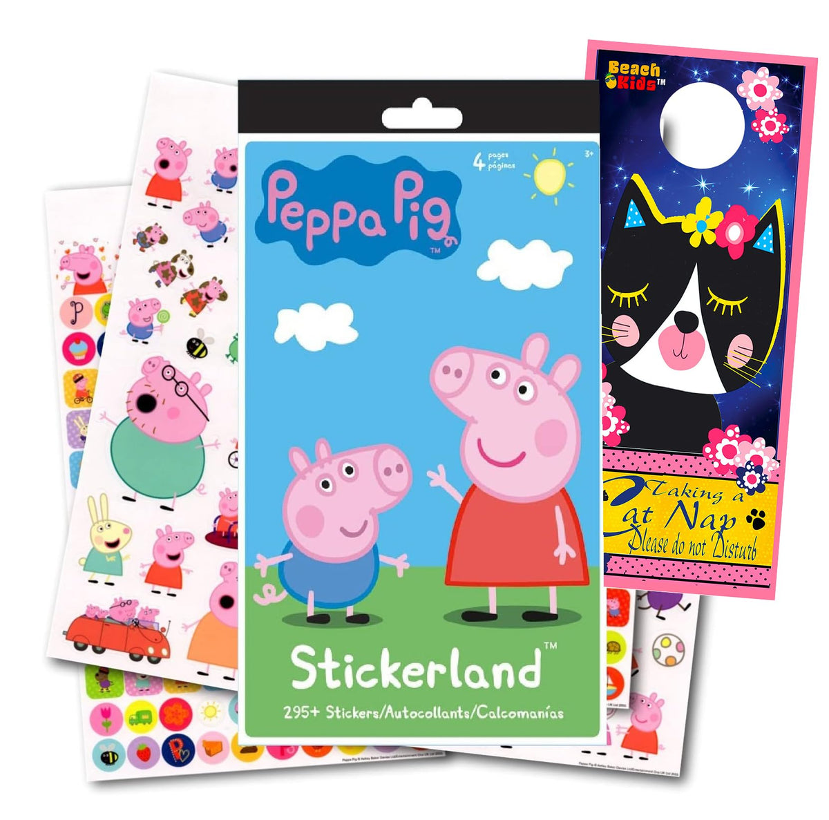 Stickerland Peppa Pig Stickers  295 Stickers Bundle Door Hanger