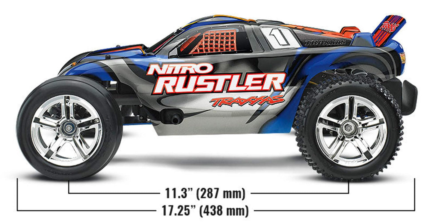 NITRO RUSTLER :  1/10-SCALE NITRO-P