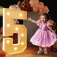 Imprsv 3Ft Light Up Numbers, Marquee Numbers For 15Th 50Th Birthday Decorations Anniversary Party Decor, Mosaic Numbers For Ball