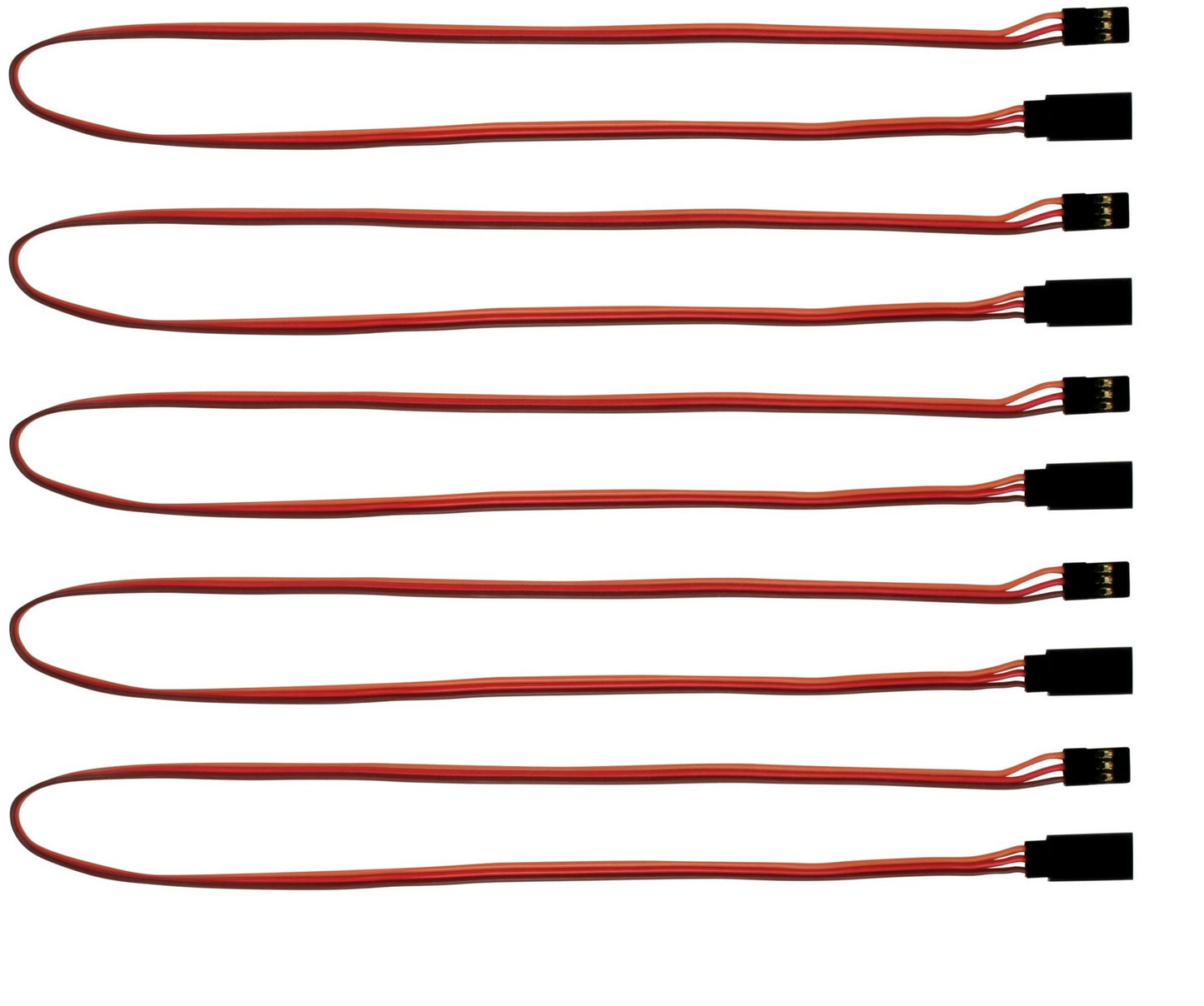 Apex RC Products JR Style 18'' / 450mm Servo Extension - 5 Pack #1018