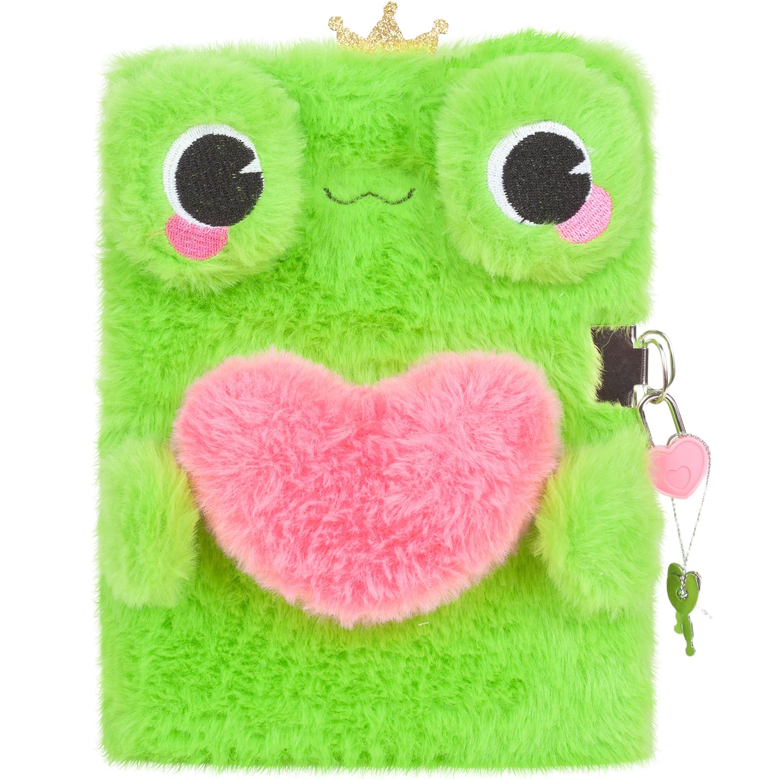 Frog Diary for Girls with Lock  Plush FrogToys Gift for Teen Girls  Kids Writing Journal Notebook  Birthday Gifts for Little Girls Ages 5 6 7 8 9 10-12 Year Old