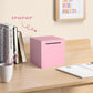 Piggy Bank For Adults Must Break To Open, Unbreakable Adults Piggy Bank Made Of Stainless Steel, Metal Saving Bank (Pink, 5.9-In