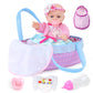 Uzidbto Realistic Baby Dolls 12 Inch Girl Baby Doll With Accessories And Clothes Includes Blanket,Carrier Bassinet Bed,Pacifier,