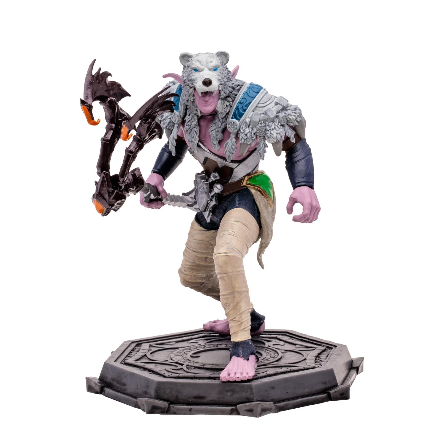 McFarlane Toys - World of Warcraft Elf: Druid/Rogue (Common) 1:12 Scale Posed Figure