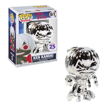 Funko Pop! Tokyo Ghoul Ken Kaneki Silver Chrome Funimation 25th Anniversary limited availability
