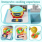 Funmission Play Kitchen Sink Toys, Children Electric Dishwasher Play Sink With Running Water, Play Kitchen Accessories, Upgraded