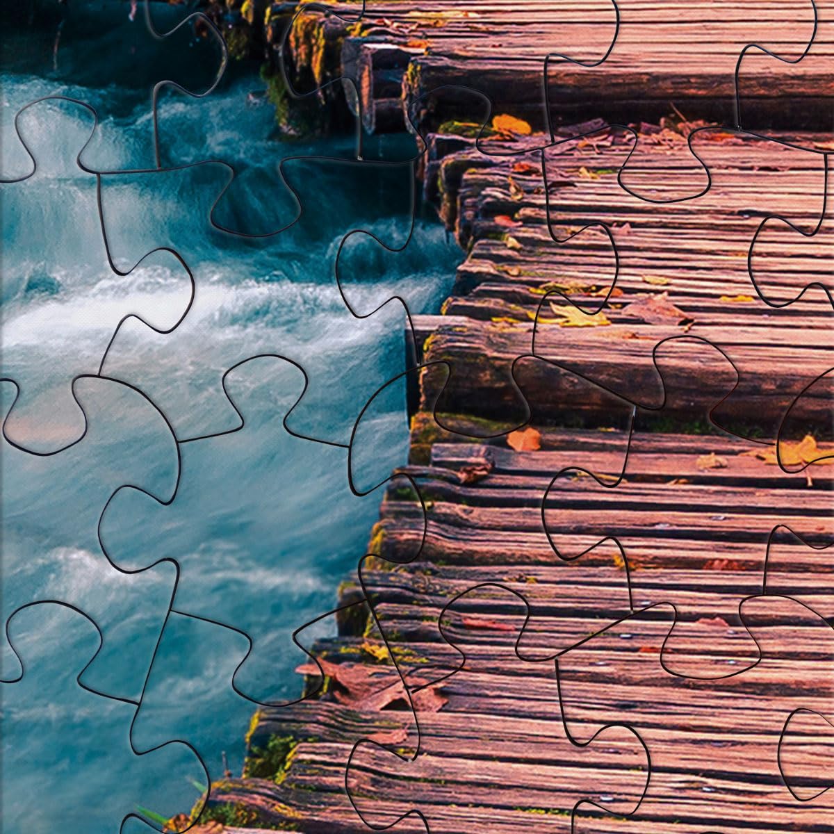Beduke Jigsaw Puzzles For Adults 1000 Pieces Family Game Autumn Forest 1000 Piece Puzzle Thick Sturdy Precise Interlocking Age 14+