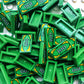 100Pcs 1X2 Tile 100 Dollar Bill Bank Cash Minifigure, Green Money Tile Accessories For Building, Compatible With Lego Creative B