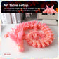 Rwsefk 30 In 3D Printed Dragon, 30Inch Dragon,3D Dragon Toy,Large Dragon Present,Ariculated Crystal Dragon (Peach Colour, 30Inch