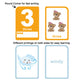 Zazzykid Flash Cards For Toddlers - 52 Double Sides Cards For Numbers, Colors, Shapes & Weather - Learning & Education Toys For Preschool