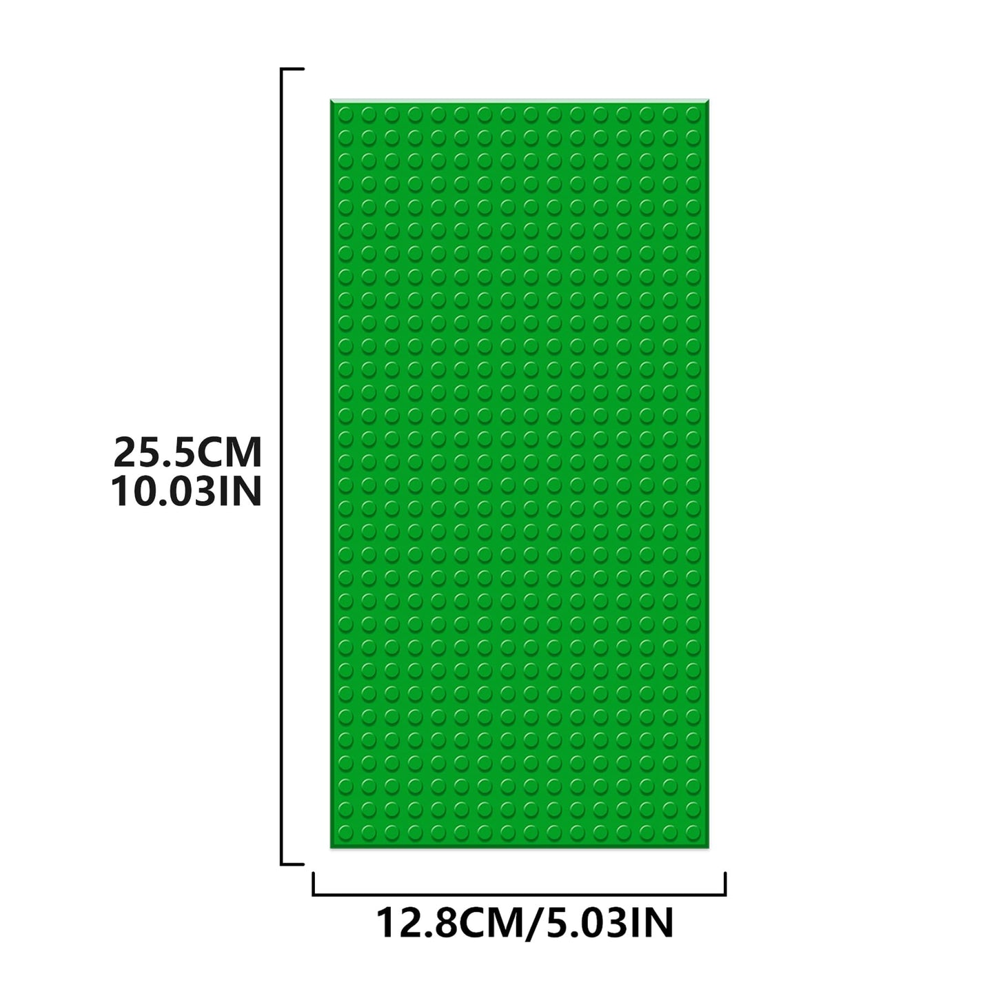 Ekind 4 Pcs Classic 5' X 10' Building Baseplates, Compatible With Major Brands Toy Bricks, Encourage Logic & Creativity Through Play, Ideal Stem Activities For Children (Green)