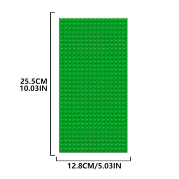 Ekind 4 Pcs Classic 5' X 10' Building Baseplates, Compatible With Major Brands Toy Bricks, Encourage Logic & Creativity Through Play, Ideal Stem Activities For Children (Green)