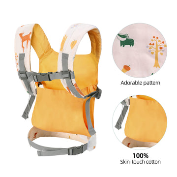 Baby Doll Carrier Front And Back Baby Doll Accessories Backpack Kid Toddlers Play Toy Baby Carriers For Babydoll Pretend With Ad