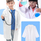 Flotory 10 Pcs Kids Doctor White Coat Scientist Suit Surgeon Suit Uniform Doctor Lab Coat For Boys Girls Career Day Halloween Pr
