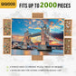 Qiqidog 2000 Pieces Puzzle Board With 6 Drawers And Cover, 29''X41'' Wooden Jigsaw Puzzle Table For Adults, Portable Puzzle Orga