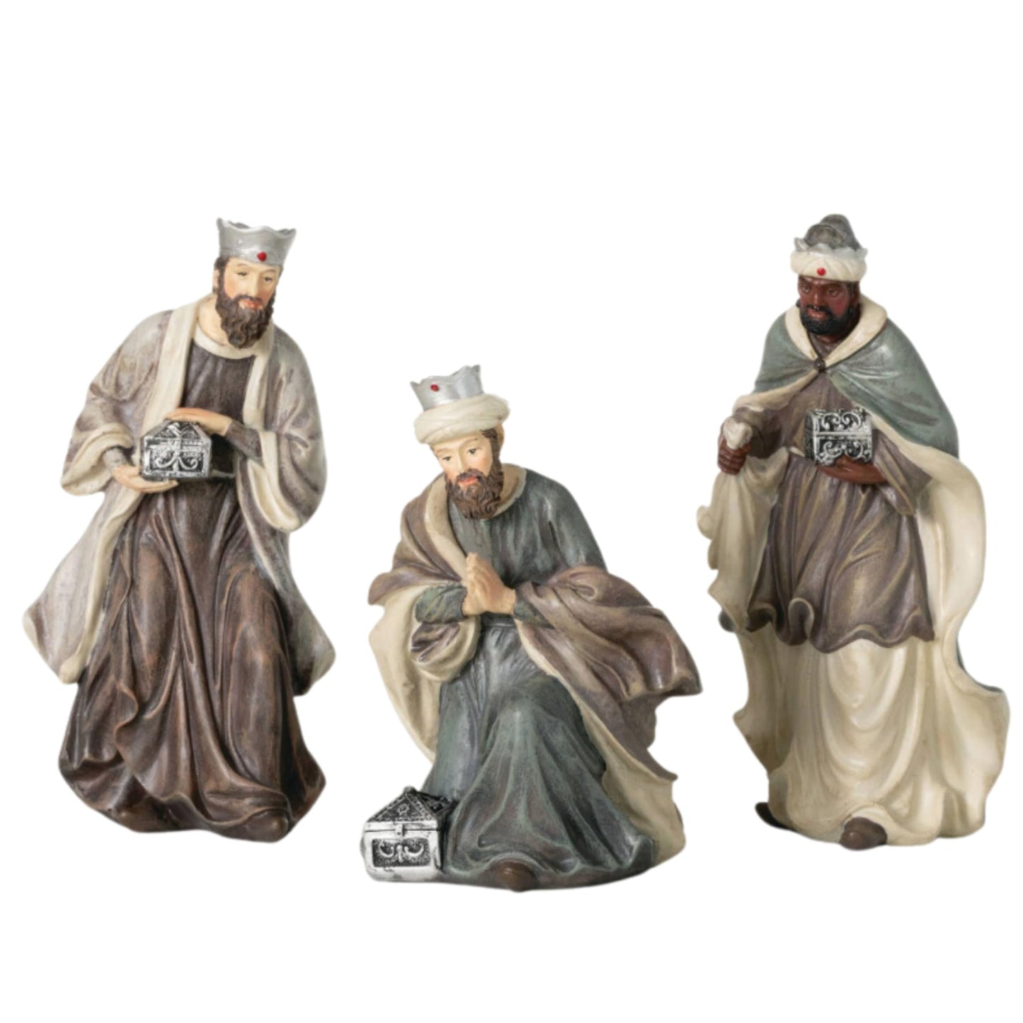 Sullivans Three Wise Men Nativity Set Of 3, Nativity Scene, Hand Painted Nativity Sets For Christmas, Tabletop Desk Display Chri