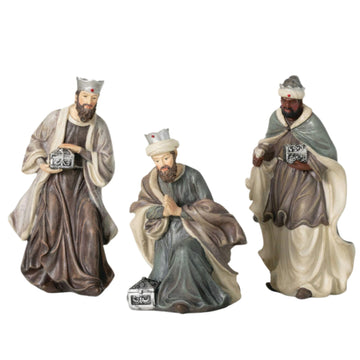 Sullivans Three Wise Men Nativity Set Of 3, Nativity Scene, Hand Painted Nativity Sets For Christmas, Tabletop Desk Display Chri