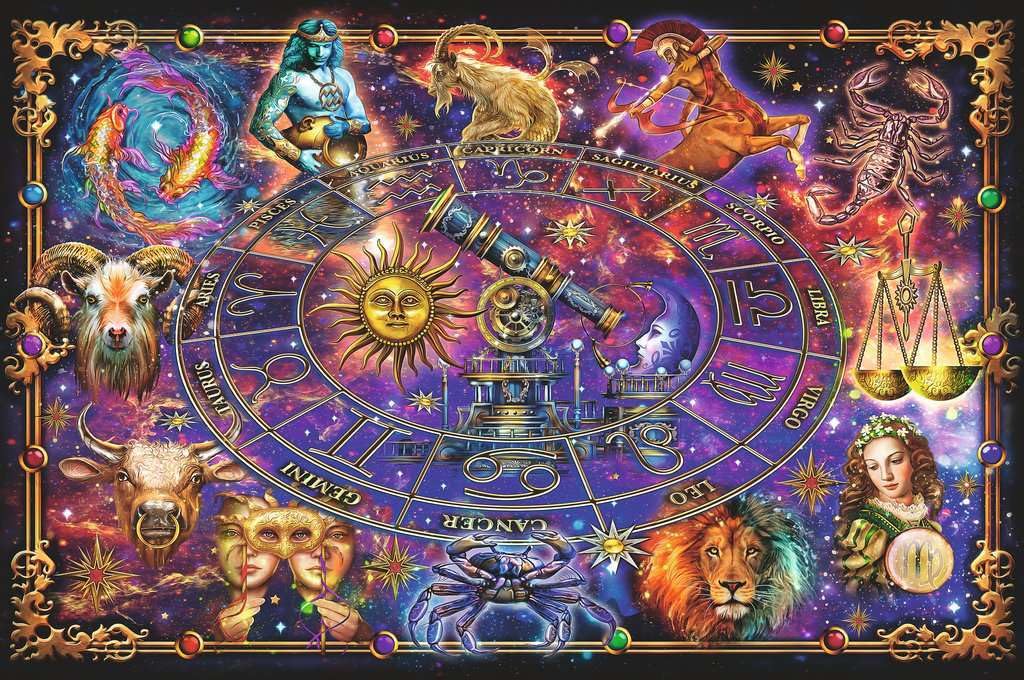 Ravensburger 3000 Piece Jigsaw Puzzle - Multicolor Zodiac Illustration, 48x32in, Cardboard, Model 16718, Perfect Fit for Advanced Enthusiasts