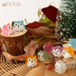 Fexia 30Pcs Mini Resin Owls Collection Mini Resin Animals To Hide Tiny Glow In The Dark Figures For Aquariums Dollhouses Fairy G