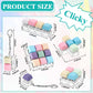 Oppaxf 6Pcs Keyboard Fidget Toy Keyboard Fidget Keychain Decompression Toys Fidget Clicker Keyboard Fidget Keychain Stress Relief Gifts for mature-themed to Relief Stress Pass The Time
