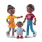 HABA Little Friends Family Time - Mom  Dad and Baby Dollhouse Toy Figures