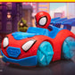 Marvel Spidey Flash 'N' Dash Web Crawler - Motorized Vehicle with Lights & Sounds, Multicolor, Model SNF0124