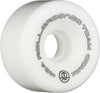 Rollerbones Team Logo Recreational Roller Skate Wheels (Set Of 8), White, 62Mm