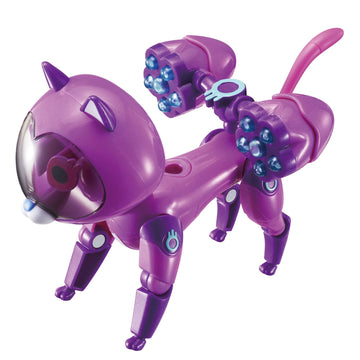 Alpha Group Petronix Defenders Max Mode Pet Kitt-10, Little Purple Cat Figures, With Moveable Joints Kids Toys For Boys And Girl