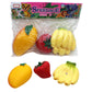 Neokiddo Very Beautiful 3 Piece Colorful Squeezy And Squeaky Fruit Toy Set Soft Sensory Toys For Babies And Toddlers Bath Time W