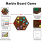 Medikaison Large 20 Inches Wahoo Marble Board Game 4 And 6 Players 2 Sided Painted Thicken Wooden Aggravation Dice Marbles Game For Family Friends Party Game Nights