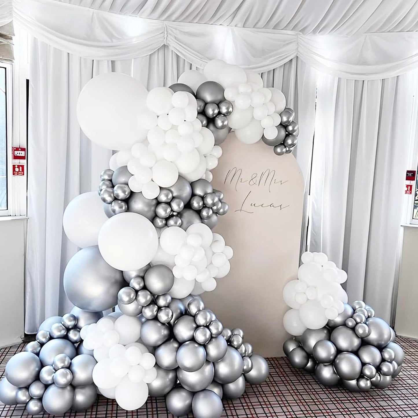 Voircoloria Metallic Silver Balloons, 66Pack 12Inch Chrome Silver Latex Party Balloons For Graduation, Wedding, Birthday, New Ye